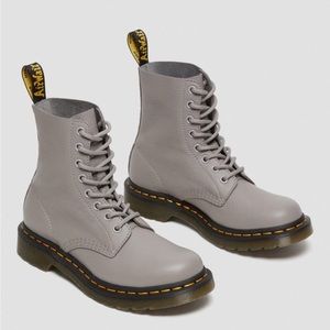 Dr Martens 1460 Women’s Pascal Virginia Leather Boots in Taupe